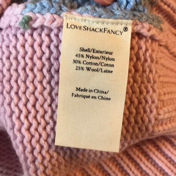LoveShackFancy Allan Patchwork Knit Turtleneck Sweater - Picture 11 of 11